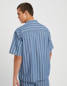 Ensemble rayé chemisette/bermuda